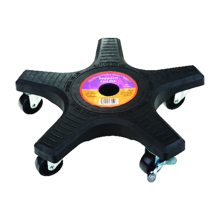 Down Under Down Under Decksaver 3 in. H X 16 in. W X 16 in. D Plastic Plant Caddy Black 18410